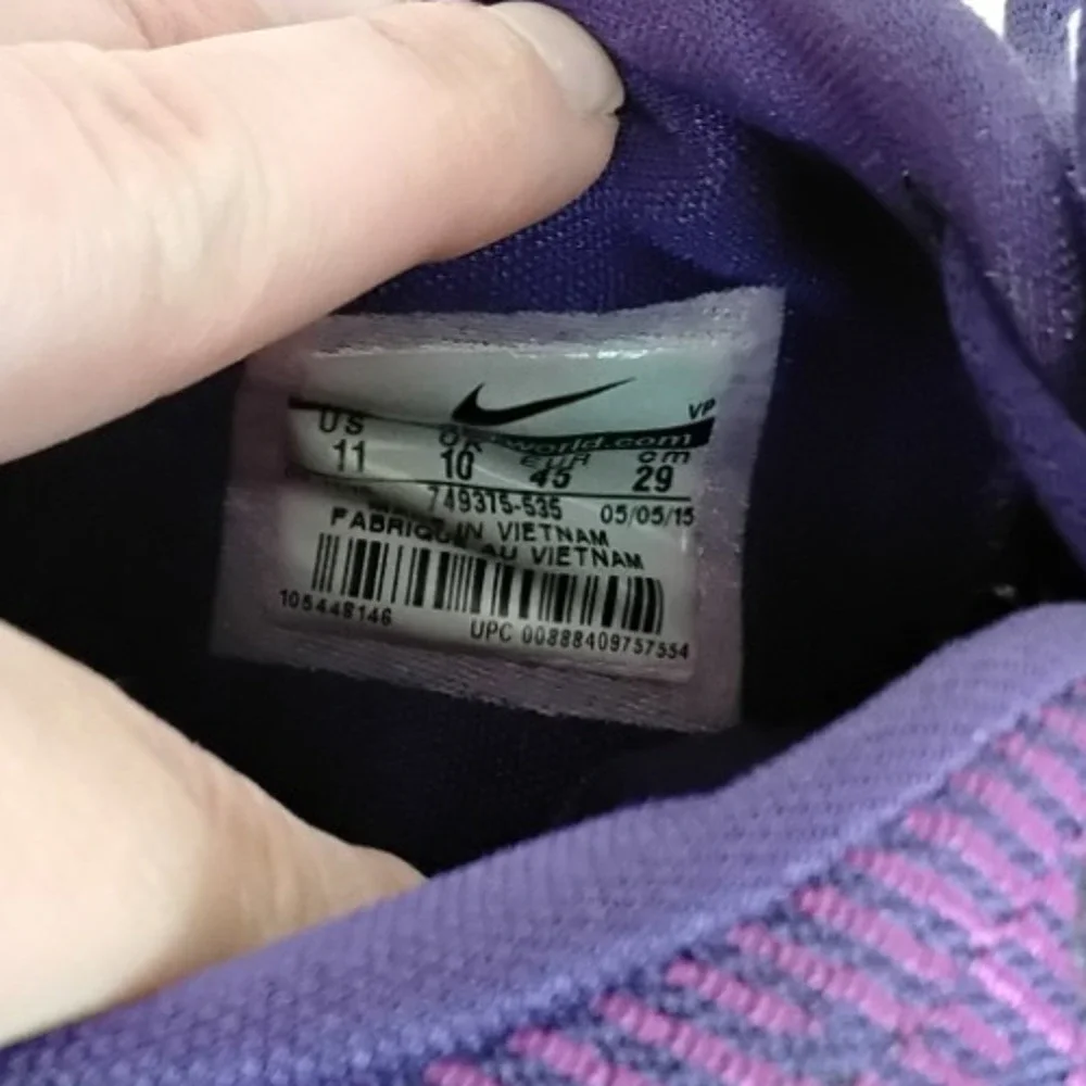 Nike KD 8 Suit Men's Size 11 Purple Low Top Kevin Durant Sneaker #J5901